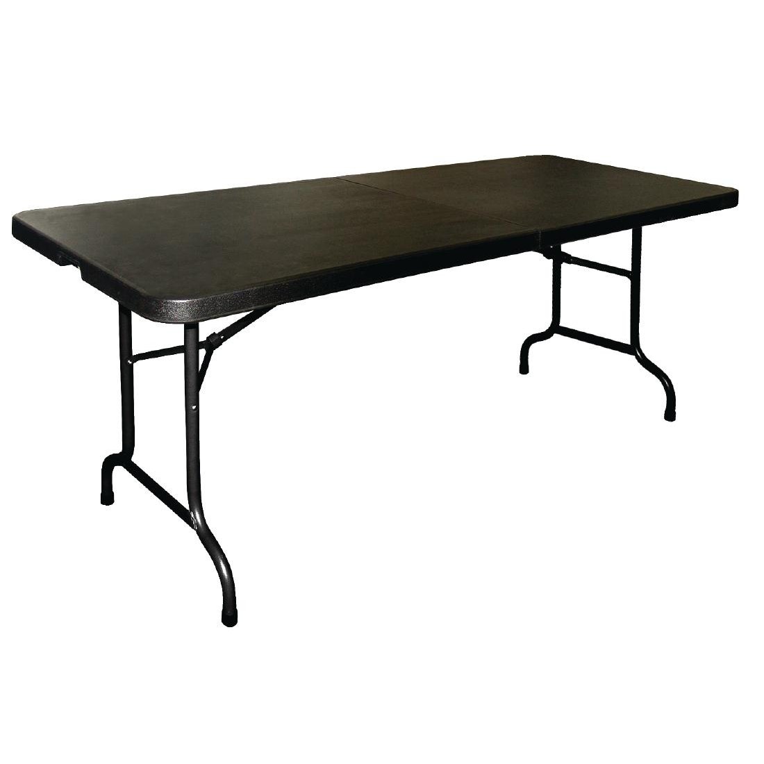 Centre Folding Production Desk - Black, 1.8m-image
