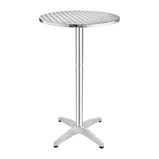 Flip Top Poseur Table – Stainless Steel 600mm-image